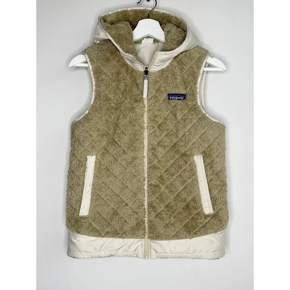 Patagonia Los Gatos Full Zip Reversible Hooded Jacket Beige Cream Womens Size XS - Picture 4 of 10